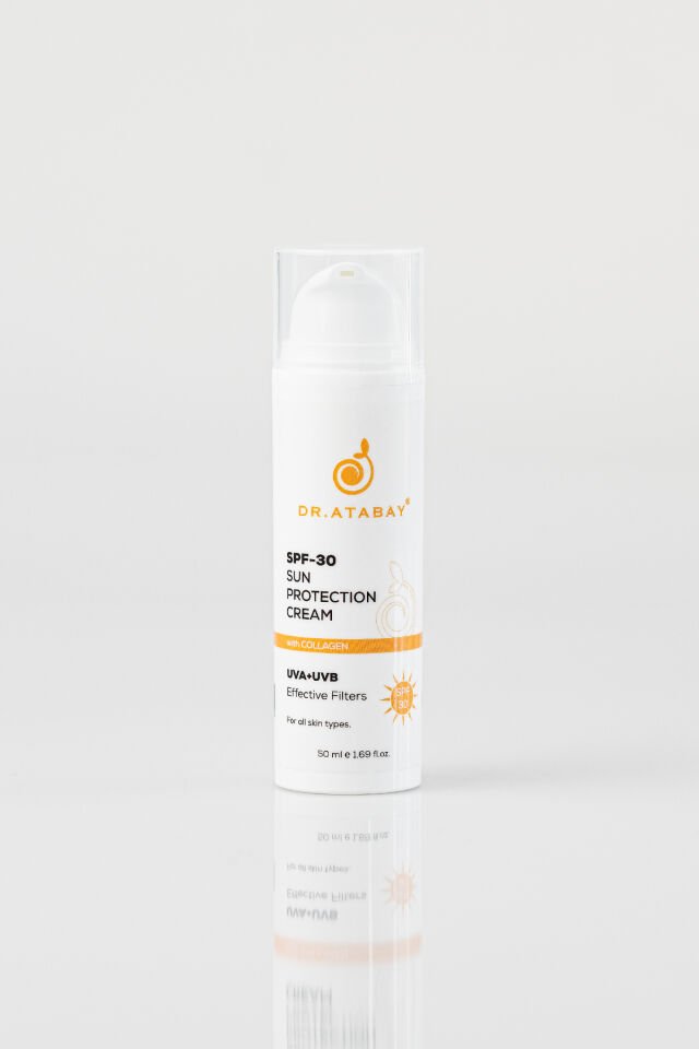 Dr Atabay Kolajenli 30 SPF Korumalı Güneş Kremi/SPF 30 Sun Protection Collagen Cream