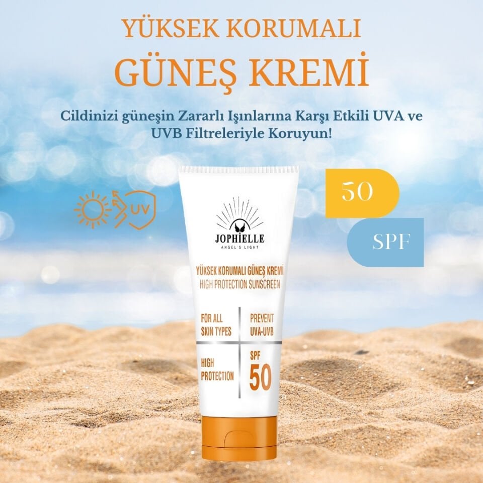 50 SPF Yüksek Korumalı Güneş Kremi / SPF 50 High Protection Sunscreen