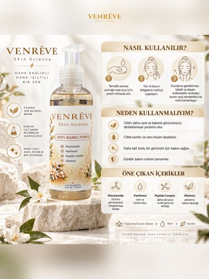 Anti-Aging Toner – Age Renewal Facial Toner – 200 ml
