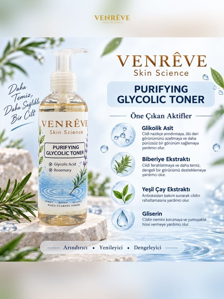 Skin Science Purifying Glycolic Toner – Daily Clarity Toner – 200 ml