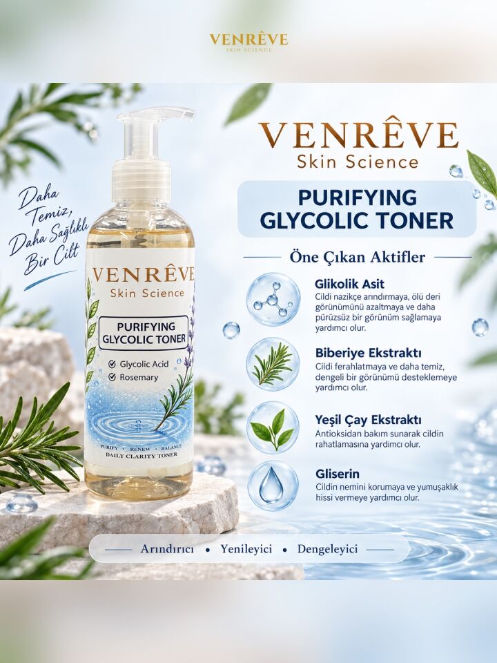 Skin Science Purifying Glycolic Toner – Daily Clarity Toner – 200 ml