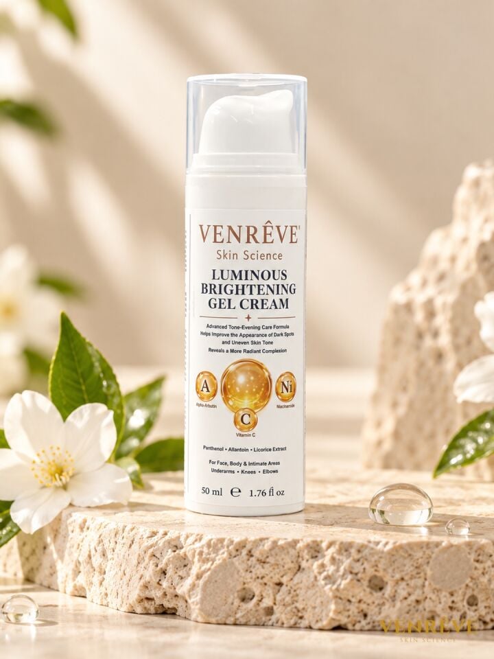 Luminous Brightening Gel Cream 50 ml – Alpha Arbutin, C Vitamini ve Niacinamide İçeren Aydınlatıcı Cilt Tonu Eşitleyici Jel Krem